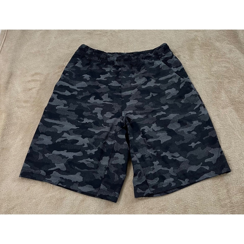 Lululemon Mens shorts S pace breaker Camo Athletic Lined Running Training 9" EUC